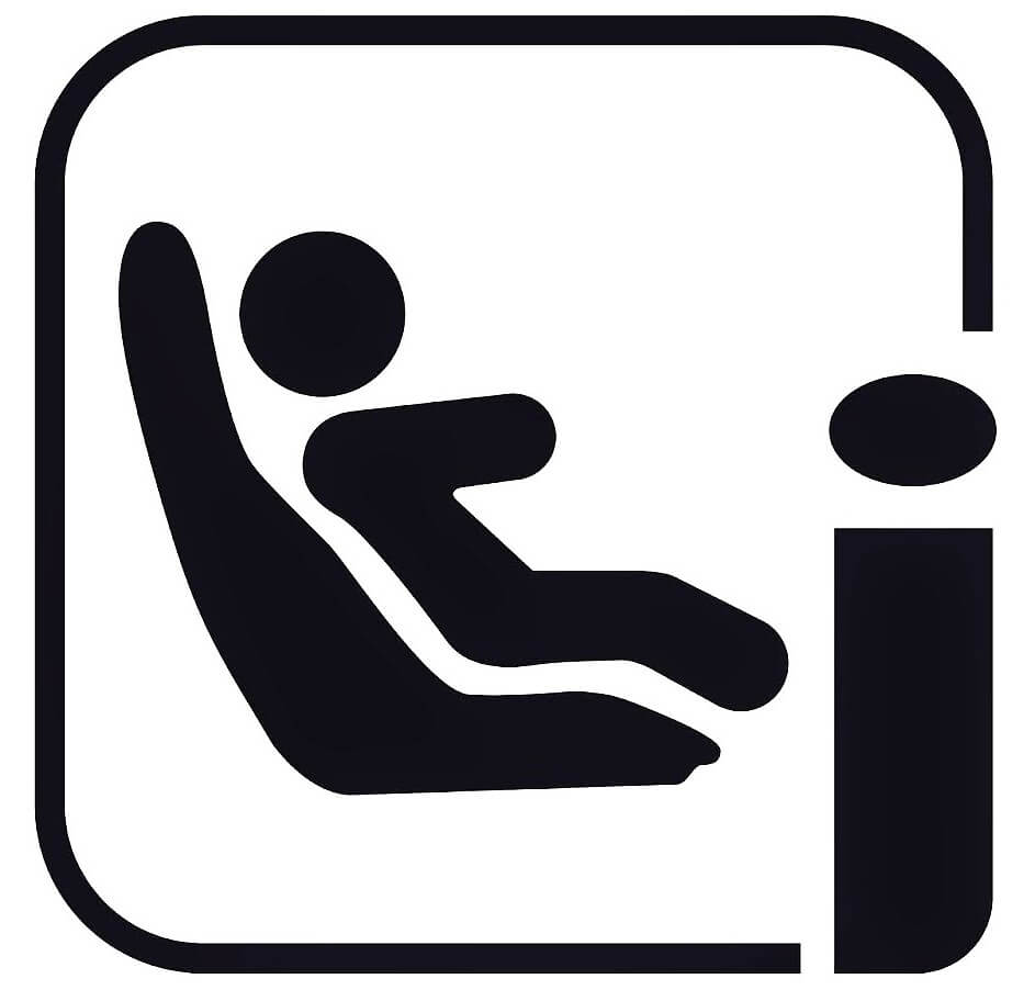 Logo de una silla con homologación i-Size.