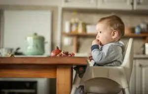  Foho Silla alta para bebé, perfecta silla alta convertible 3 en  1 de madera con cojín, bandeja extraíble y patas ajustables para bebé y  niño pequeño, color amarillo : Bebés