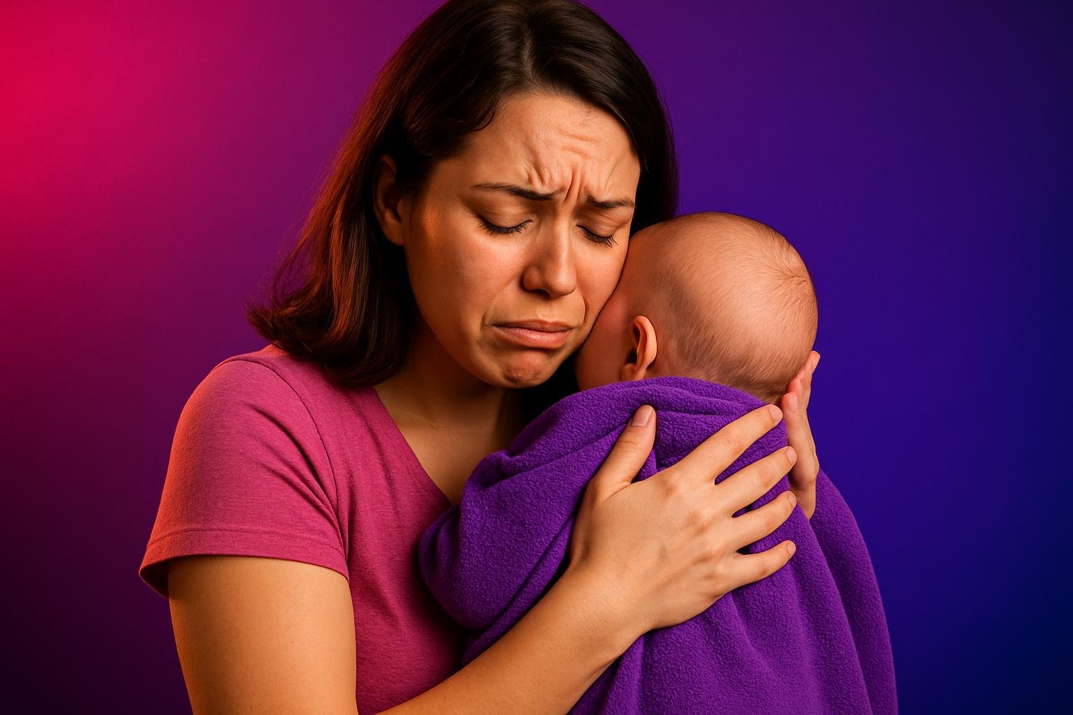 Por qué no debes ignorar el llanto morado del bebé