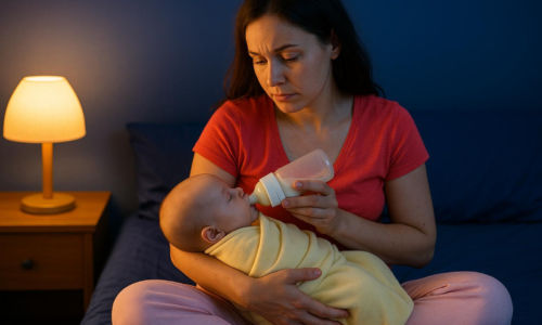 La verdad sobre despertar al bebé para que coma de noche