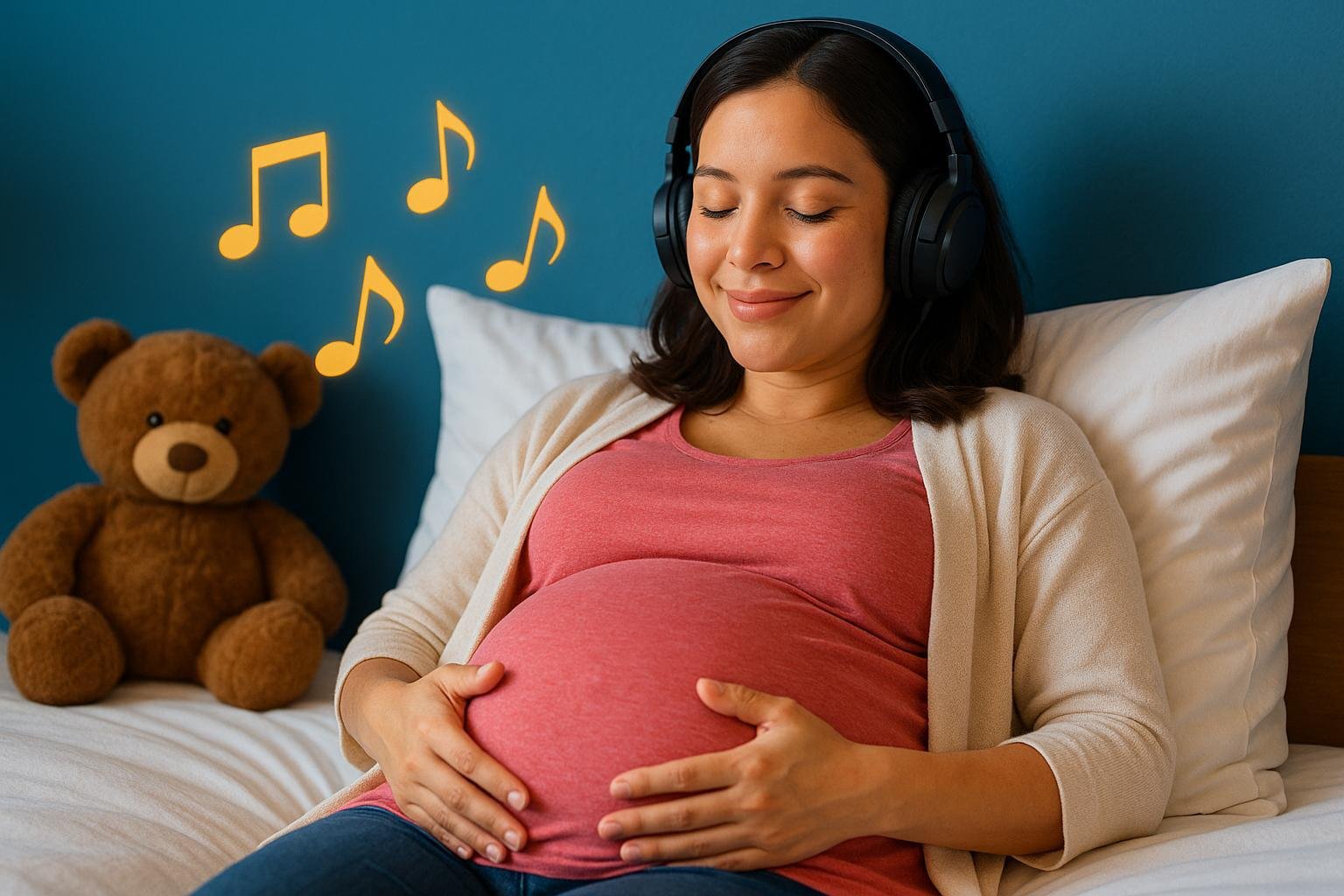 Cómo la música del embarazo influye en el sueño del recién nacido