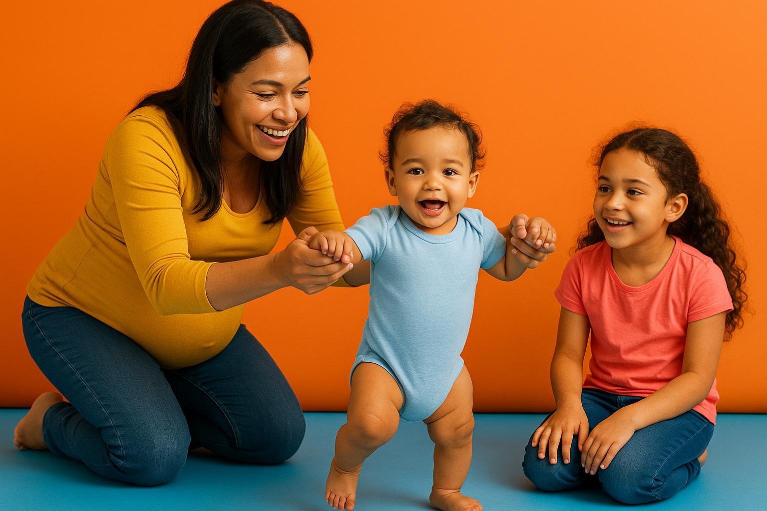 Por qué el segundo hijo suele caminar antes que el primero