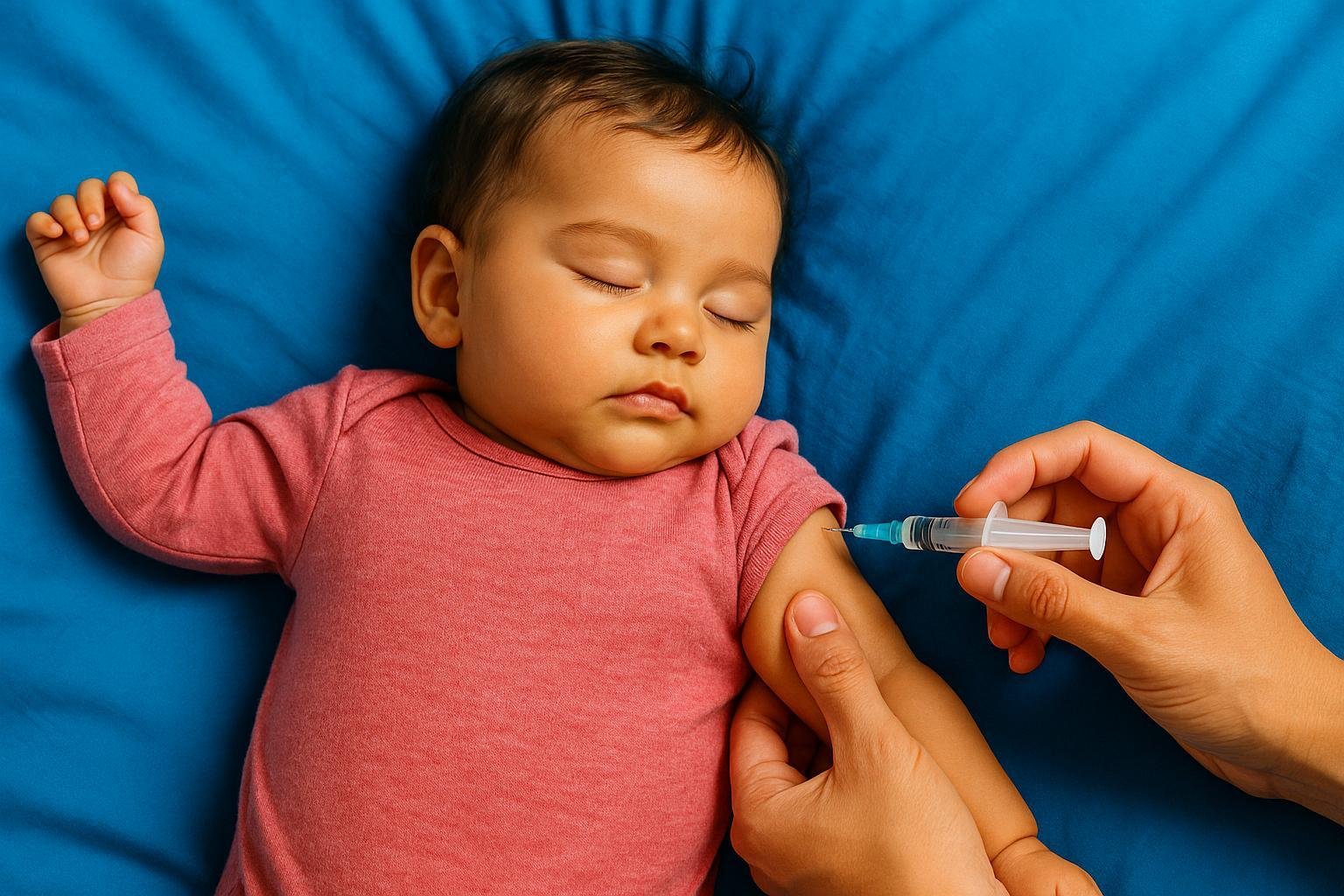 Por qué algunos bebés duermen peor después de las vacunas