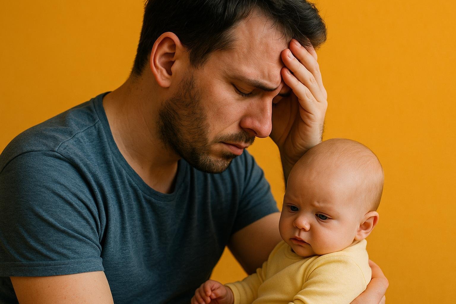 Cómo la depresión posparto del padre afecta al bebé