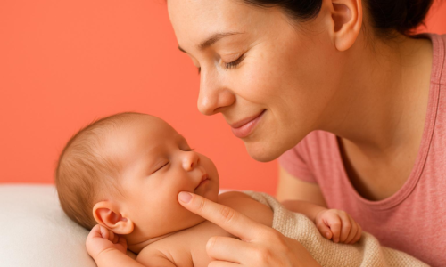 El reflejo que hace que tu bebé gire la cabeza al acariciar su mejilla
