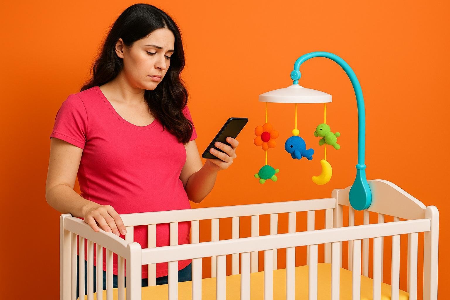 Señales de que es momento de quitar el móvil de la cuna