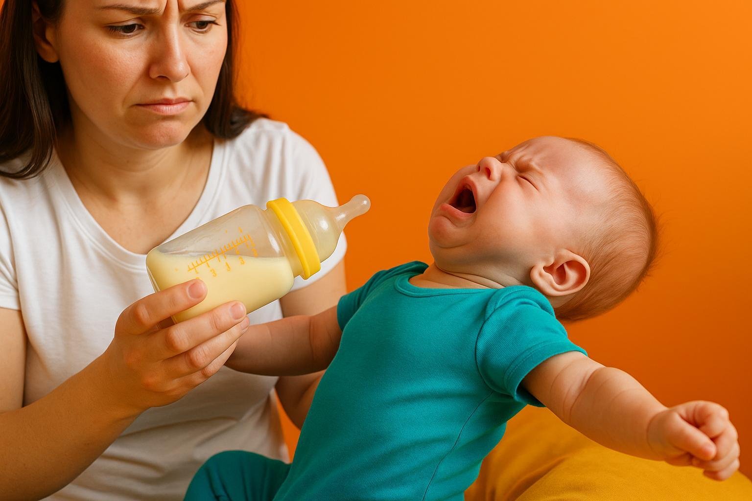 Por qué tu bebé se arquea hacia atrás al comer (señales de alerta)