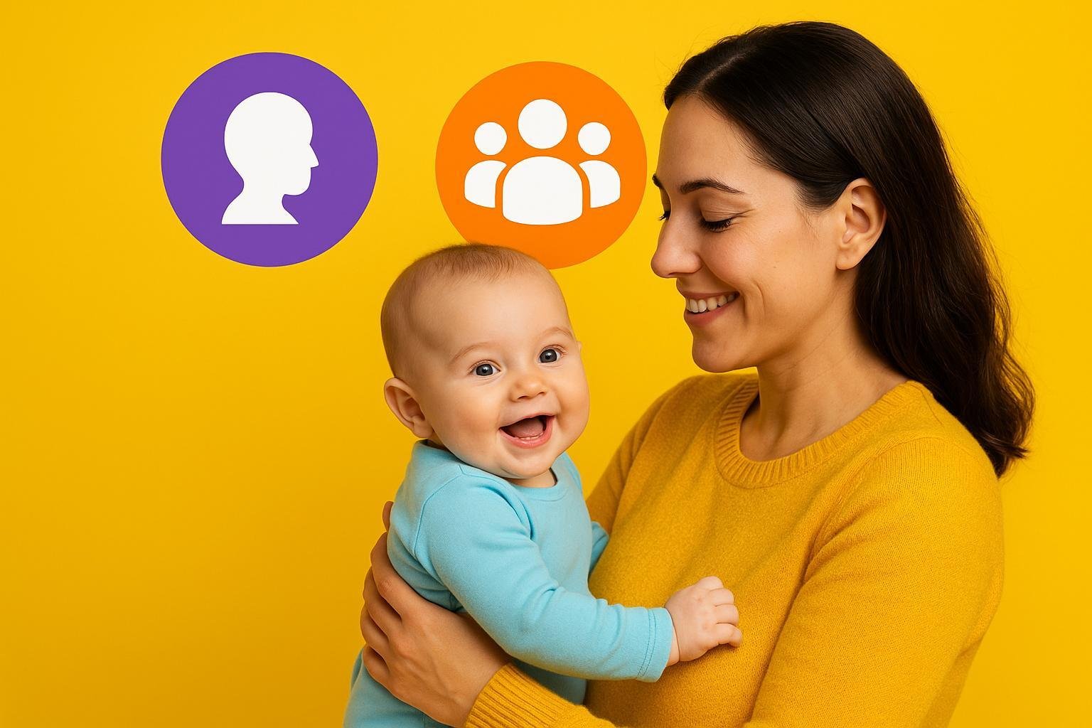 Señales de que tu bebé será introvertido o extrovertido