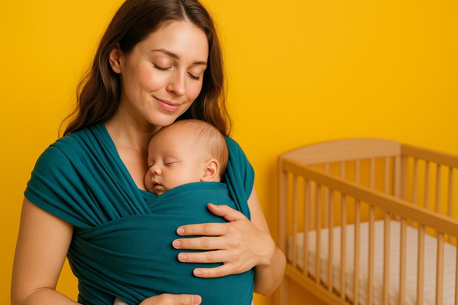 Por qué algunos bebés prefieren dormir en el porteo que en la cuna