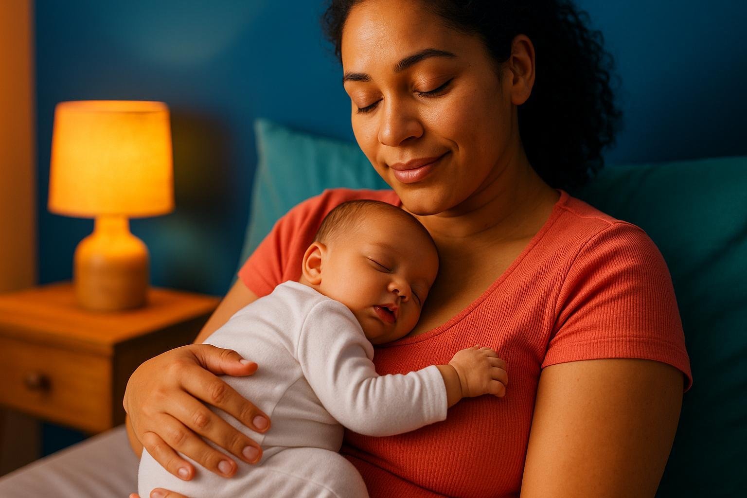 Por qué algunos bebés duermen toda la noche desde el primer mes