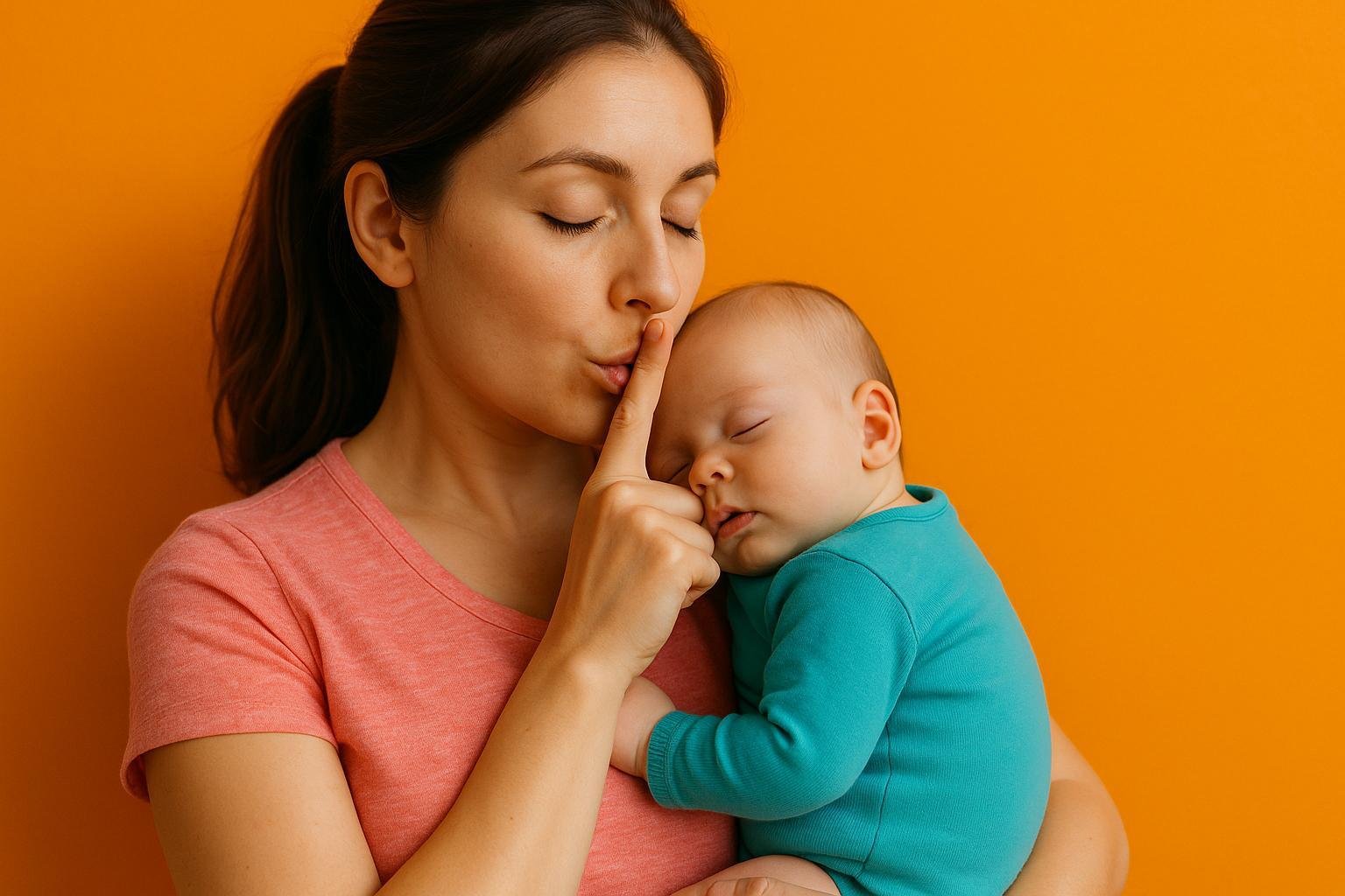Por qué no debes susurrar cuando el bebé duerme (contraproducente a largo plazo)