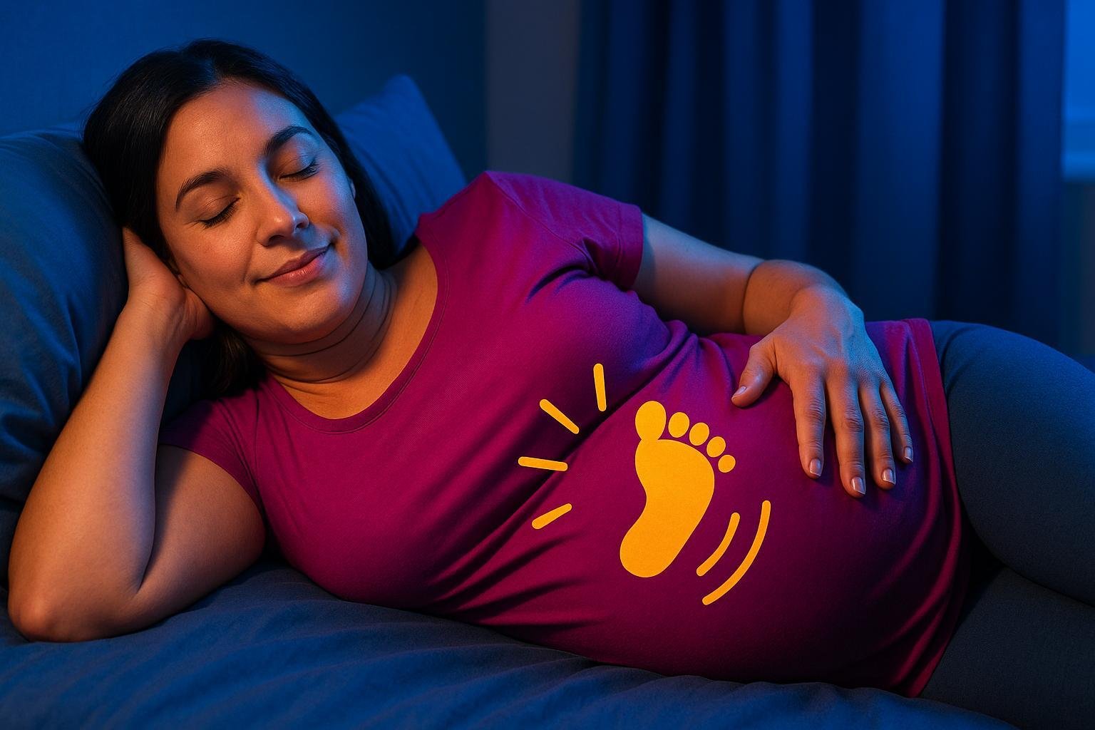 La razón por la que los bebés patean más de noche en el embarazo
