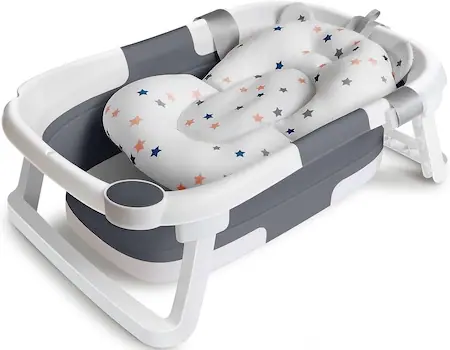 Bañera inflable para bañera de viaje para bebé, edad recomendada de 6 a 24  meses, grande