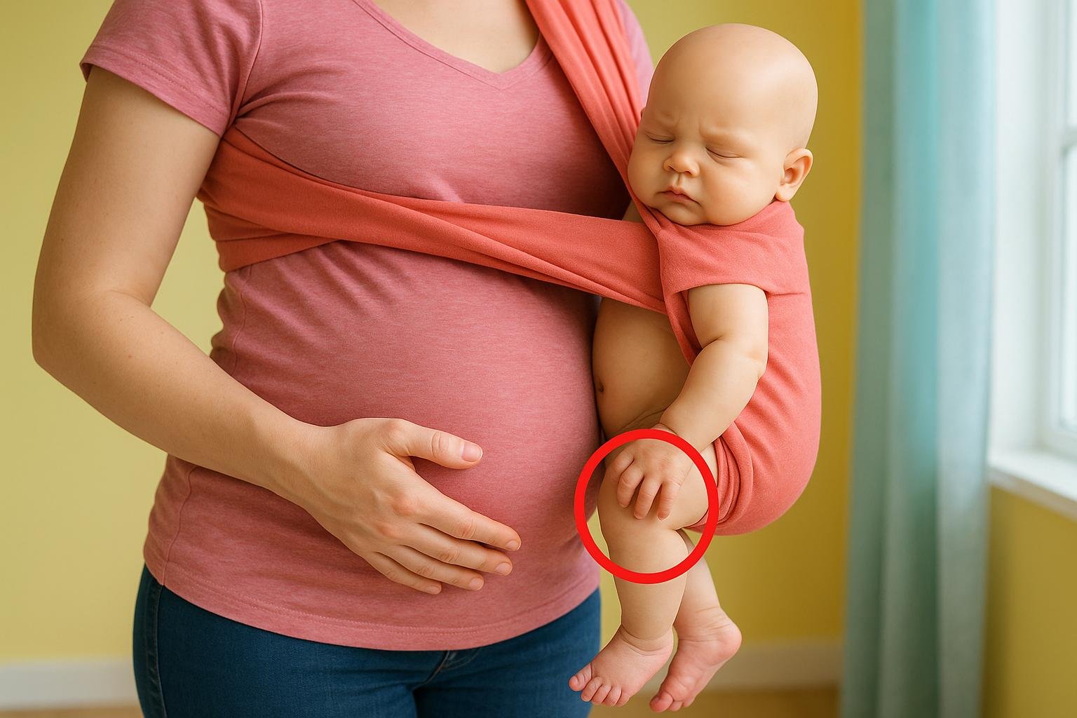 El impacto de una carga incorrecta en la salud de las caderas del bebé