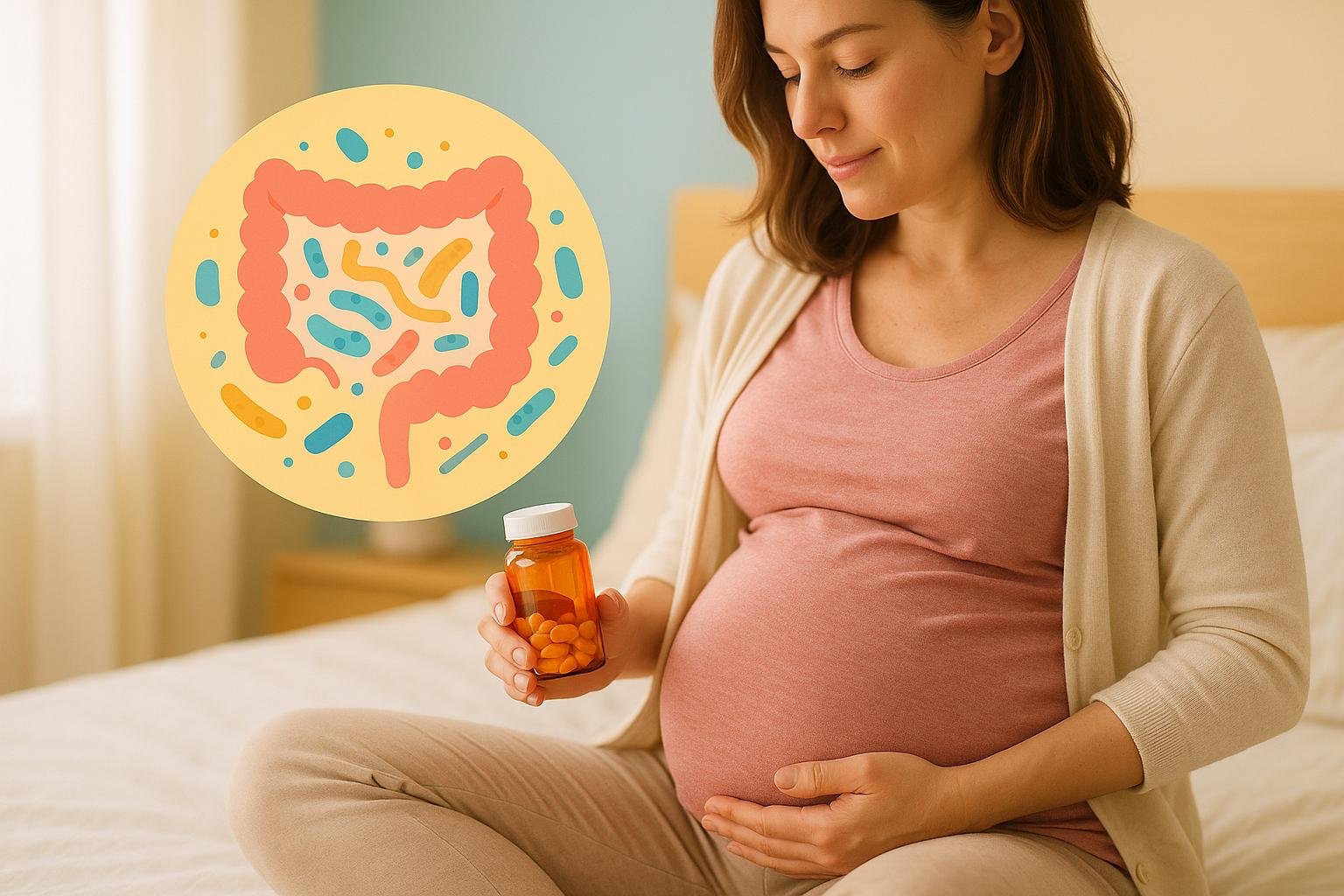 Cómo los antibióticos durante el parto modifican la flora intestinal del recién nacido