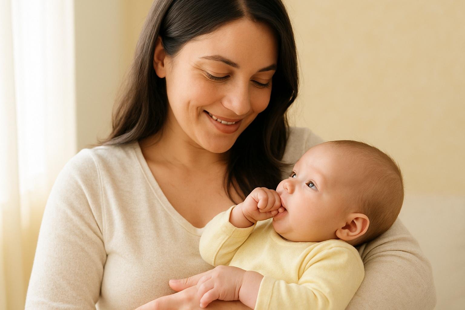 Las primeras pistas de hambre que tu bebé te muestra sin llorar