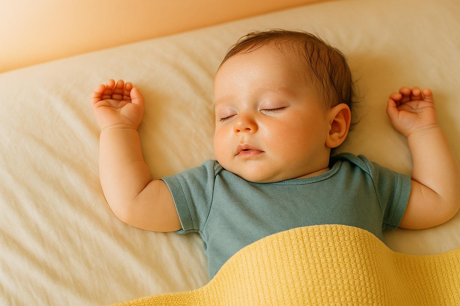 Por qué es habitual que los bebés suden en la cabeza durante el sueño