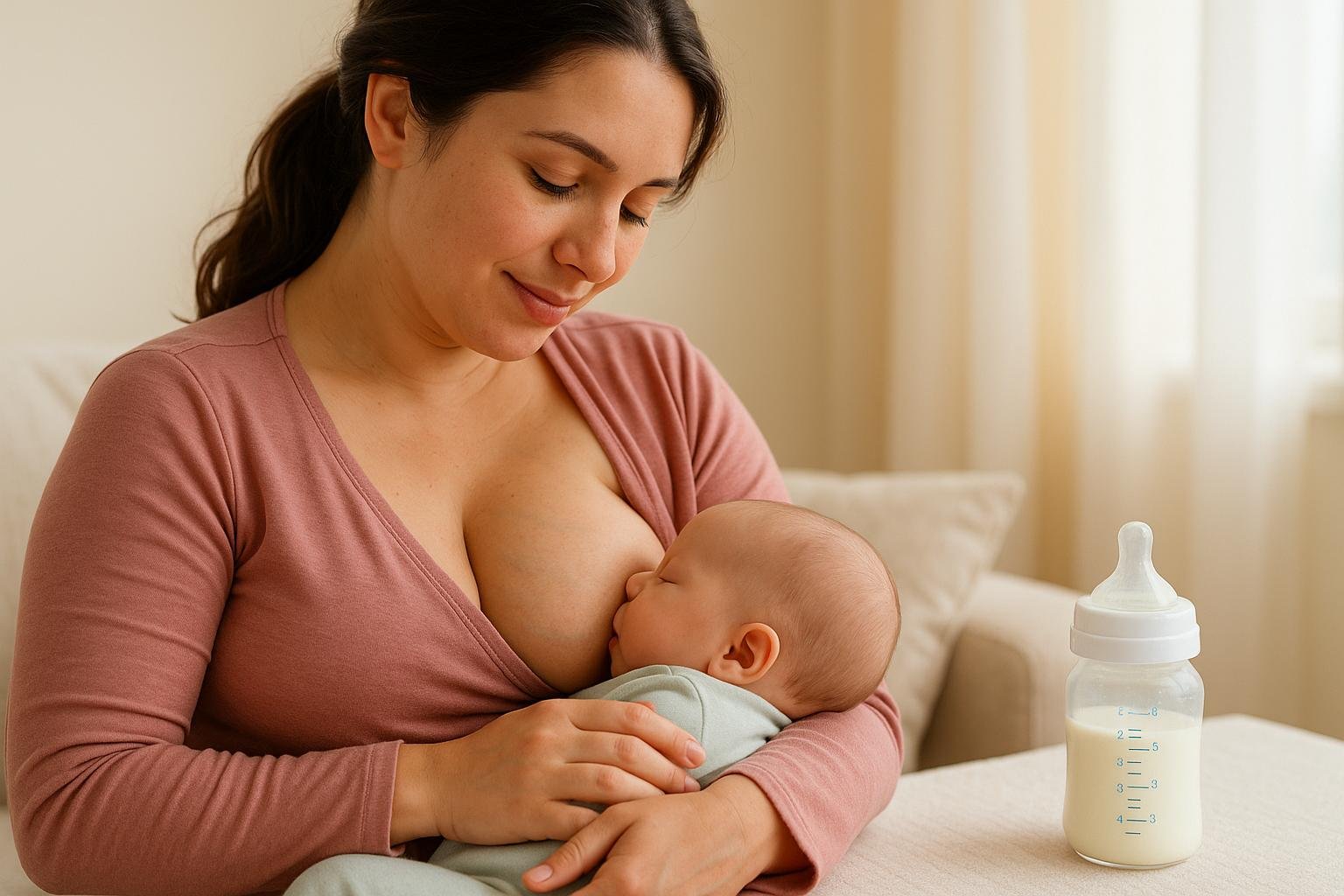 El fascinante poder de adaptación de la leche materna ante la enfermedad del bebé