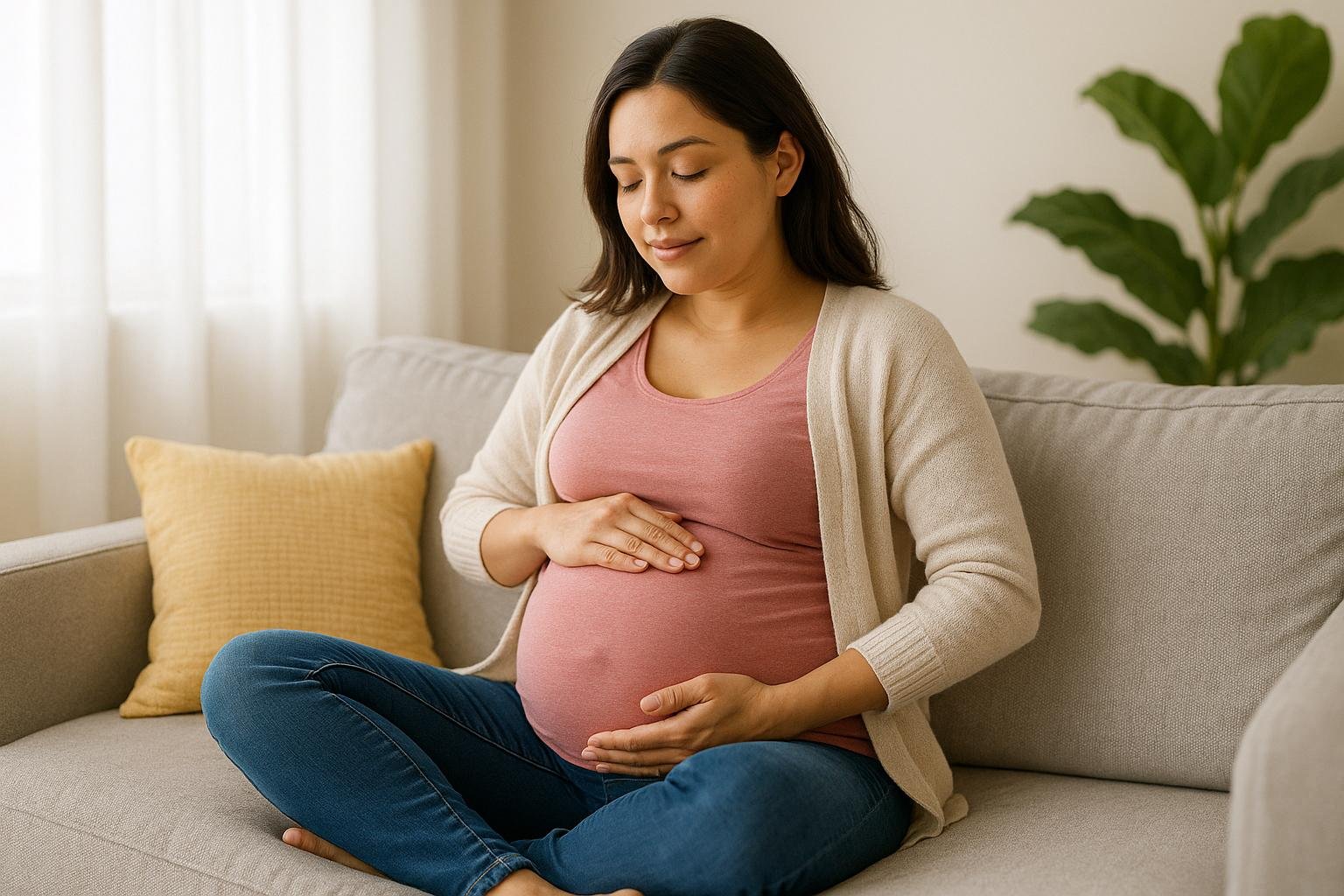 Cómo la postura materna influye en la orientación del bebé en el útero