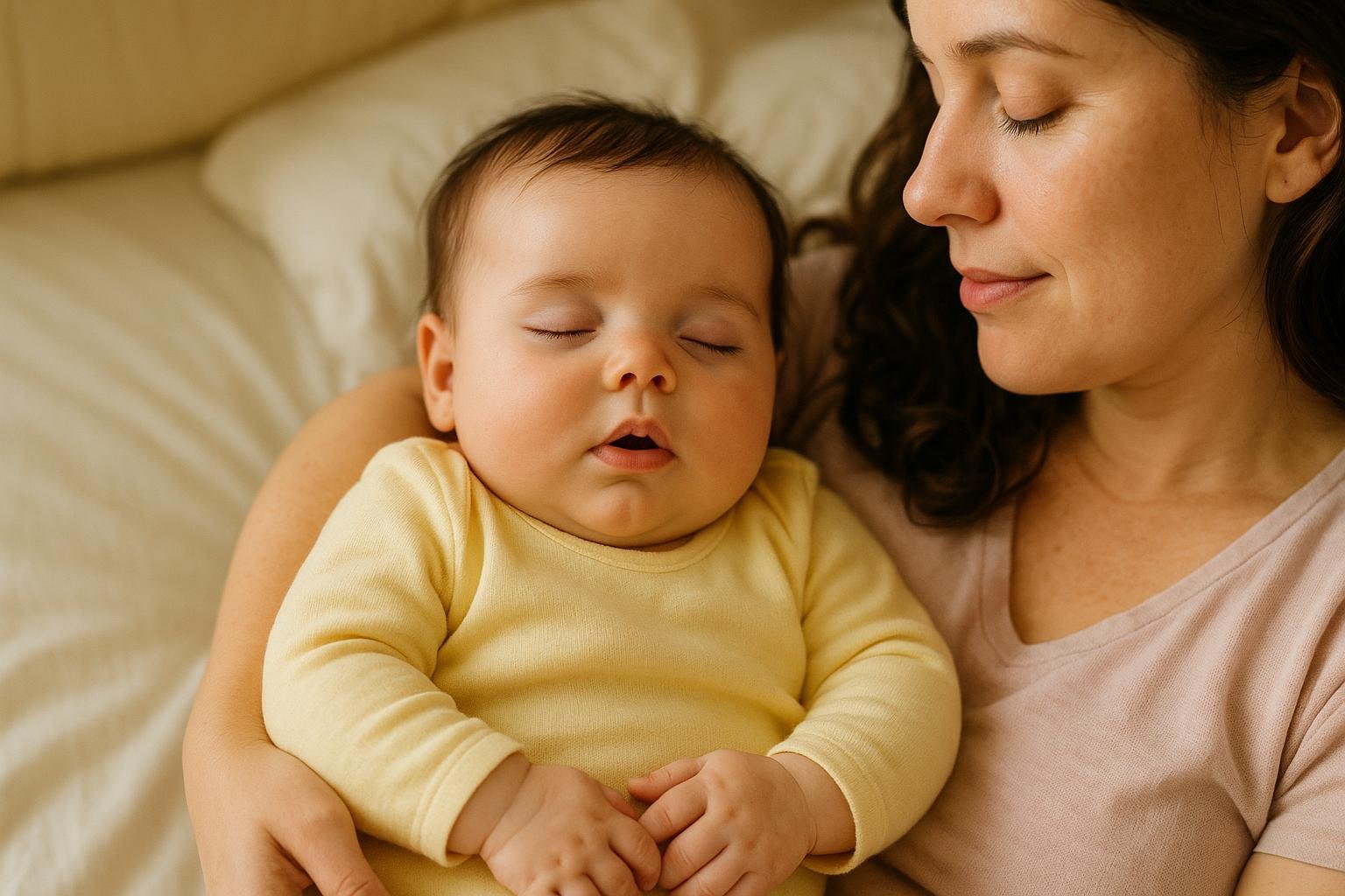 Por qué los ruidos al respirar son comunes en los bebés durante el sueño